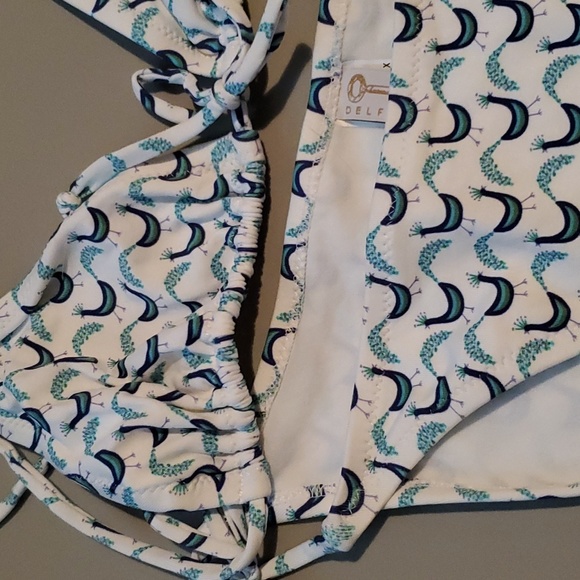Anthropologie Peacock String Bikini by Delfina. - Picture 2 of 6